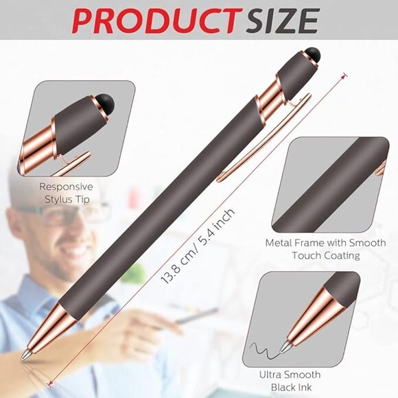 A5 Faux Leather Pocket Business Journal, Daily Office Use Memo Notes - Picture 4 of 4